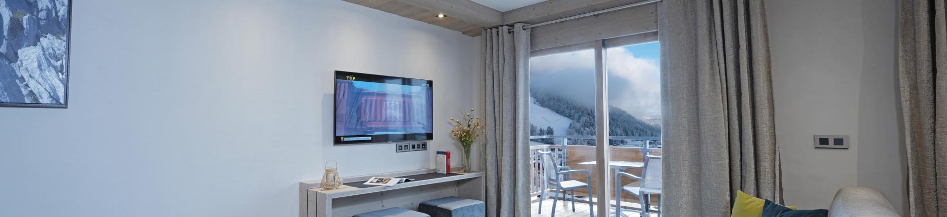 Аренда на лыжном курорте Апартаменты дуплекс 4 комнат 8 чел. - Résidence les Chalets de Joy - Le Grand Bornand - Салон