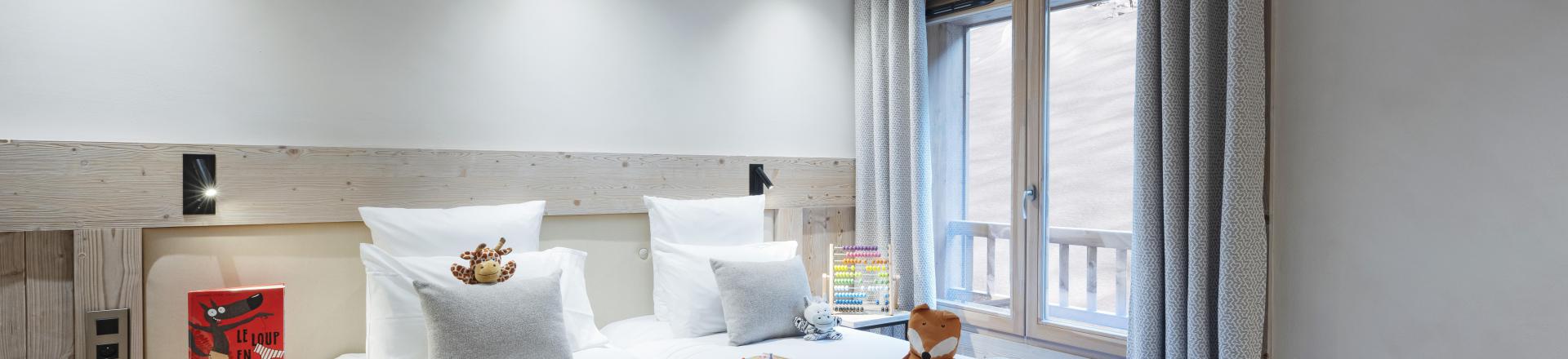 Skiverleih 5-Zimmer-Appartment für 10 Personen - Résidence les Chalets de Joy - Le Grand Bornand - Schlafzimmer