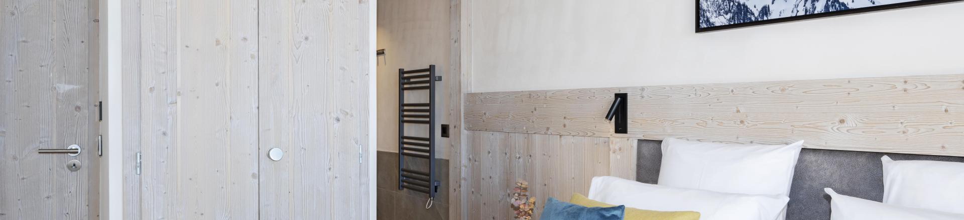 Alquiler al esquí Apartamento 3 piezas para 6 personas (Prestigio) - Résidence les Chalets de Joy - Le Grand Bornand - Habitación