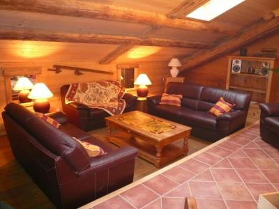 Skiverleih 6-Zimmer-Appartment für 12 Personen (1) - Chalet Bon Vieux Temps - Le Grand Bornand - Wohnzimmer