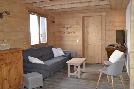 Ski verhuur Chalet duplex 6 kamers 10 personen - Chalet Clefs des Pistes - Le Grand Bornand - Woonkamer