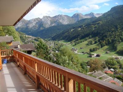Rent in ski resort 2 room apartment cabin 4 people - Chalet Etche Ona - Le Grand Bornand - Balcony