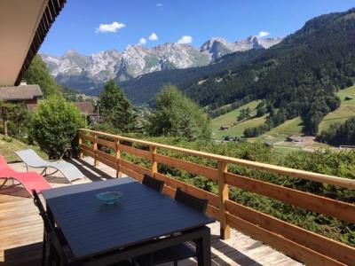 Skiverleih 2-Zimmer-Holzhütte für 4 Personen - Chalet Etche Ona - Le Grand Bornand - Terrasse