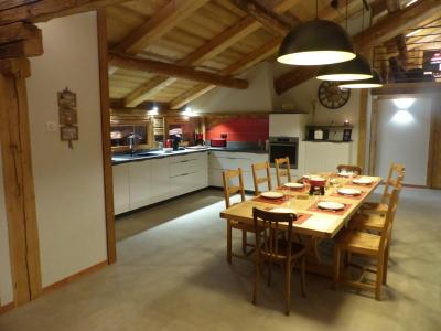 Skiverleih 4 Zimmer Maisonettewohnung für 10 Personen (2) - Chalet Gîte la Matte - Le Grand Bornand - Wohnzimmer