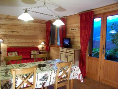 Skiverleih 3-Zimmer-Holzhütte für 5 Personen (2) - Chalet la Buissière - Le Grand Bornand - Wohnzimmer