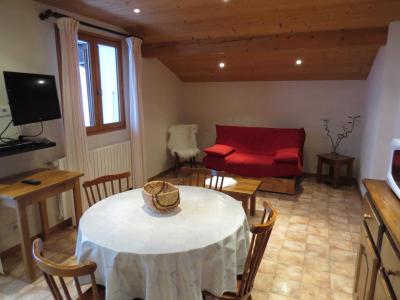 Ski verhuur Studio bergnis 3 personen (01) - Chalet la Place - Le Grand Bornand - Woonkamer