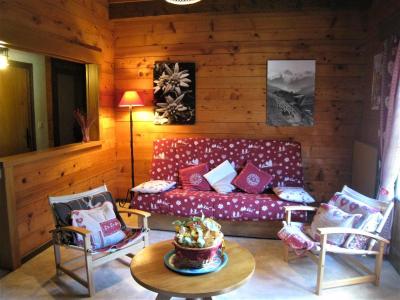 Ski verhuur Appartement 4 kamers 6 personen (001) - Chalet le Bris'Orage - Le Grand Bornand - Woonkamer