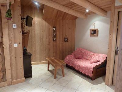 Ski verhuur Appartement 3 kamers 4 personen (307) - Chalet le Corty - Le Grand Bornand - Woonkamer