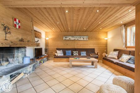 Rent in ski resort 7 room duplex chalet 14 people - Chalet le Marjency - Le Grand Bornand - Living area