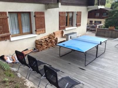 Ski verhuur Appartement 4 kamers 8 personen - Chalet le Rocher - Le Grand Bornand - Terras