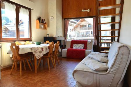 Skiverleih Wohnung 3 Mezzanine Zimmer 5 Leute (136) - La Résidence la Forclaz - Le Grand Bornand - Wohnzimmer