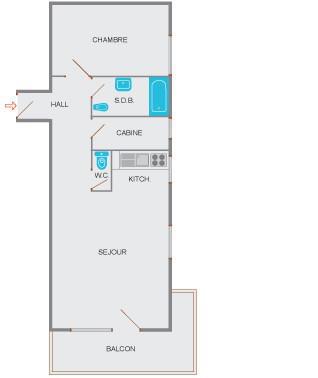 Soggiorno sugli sci Appartamento 3 stanze con cabina per 6 persone (07) - La Résidence le Charvet - Le Grand Bornand