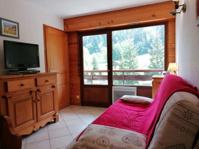 Ski verhuur Appartement 2 kamers 6 personen (013) - Résidence Alpina - Le Grand Bornand - Woonkamer