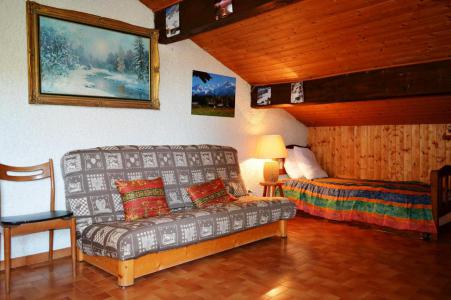 Ski verhuur Appartement 2 kamers 6 personen (524) - Résidence Jalouvre - Le Grand Bornand - Woonkamer