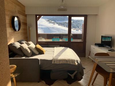 Ski verhuur Studio bergnis 4 personen - Résidence Kodiac - Le Grand Bornand - Kamer