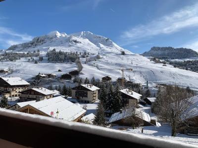 Rent in ski resort Studio sleeping corner 4 people - Résidence Kodiac - Le Grand Bornand - Balcony