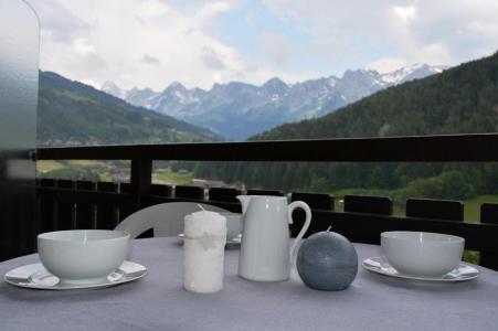 Skiverleih Studio Schlafnische 4 Personen (1D) - Résidence l'Erable - Le Grand Bornand - Balkon