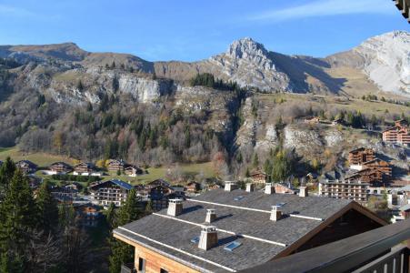 Skiverleih Studio Schlafnische 4 Personen (B-2O) - Résidence l'Orée des Pistes - Le Grand Bornand - Balkon