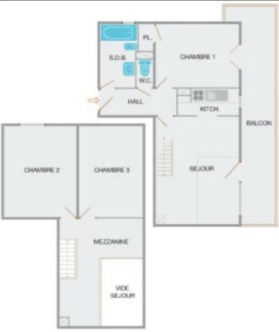 Soggiorno sugli sci Appartamento 3 stanze per 6 persone (ZUIDERENT - BLOM) - Résidence la Piste Rouge A - Le Grand Bornand