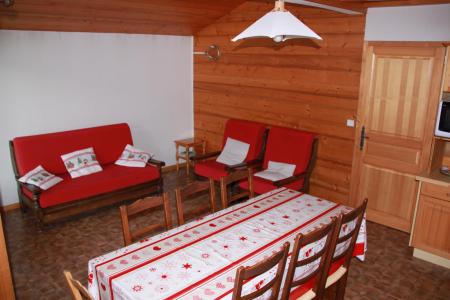 Ski verhuur Appartement 4 kabine kamers 7 personen (A24) - Résidence le Cornillon - Le Grand Bornand - Woonkamer