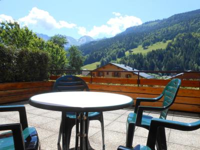 Rent in ski resort Studio cabin 4 people (3181) - Résidence le Cornillon - Le Grand Bornand - Balcony