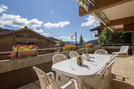 Skiverleih 4-Zimmer-Holzhütte für 9 Personen - Résidence le Grépon - Le Grand Bornand - Terrasse