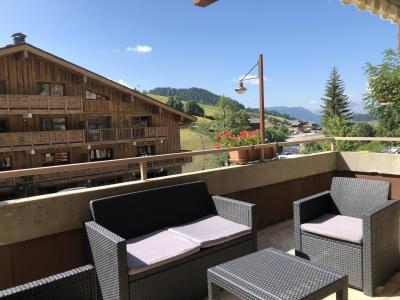 Skiverleih 4-Zimmer-Holzhütte für 9 Personen - Résidence le Grépon - Le Grand Bornand - Terrasse