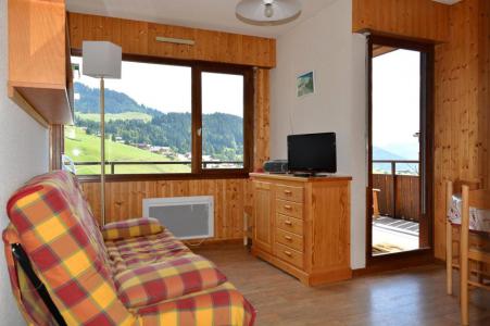 Rent in ski resort Studio cabin 4 people (021) - Résidence le Kodiac - Le Grand Bornand - Living room