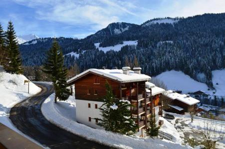 Location au ski Studio coin montagne 4 personnes (13) - Résidence le Millepertuis B - Le Grand Bornand - Balcon