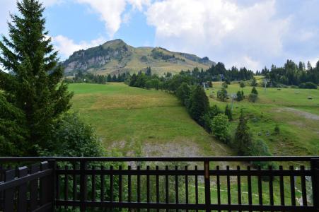 Ski verhuur Studio 4 personen (0B) - Résidence le Planay - Le Grand Bornand - Balkon