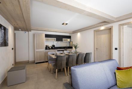 Rent in ski resort 4 room apartment 8 people (Prestige) - Résidence le Roc des Tours - Le Grand Bornand - Living room