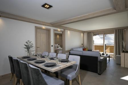 Alquiler al esquí Apartamento 4 piezas para 8 personas (Prestigio) - Résidence le Roc des Tours - Le Grand Bornand - Comedor