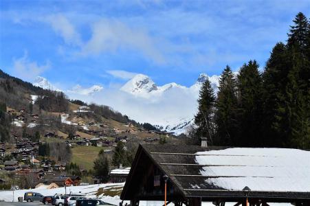 Skiverleih 2-Zimmer-Holzhütte für 4 Personen (A1) - Résidence le Sherpa - Le Grand Bornand - Balkon