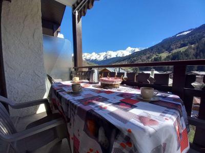 Skiverleih Studio Schlafnische 4 Personen (0S) - Résidence les Arces - Le Grand Bornand - Balkon