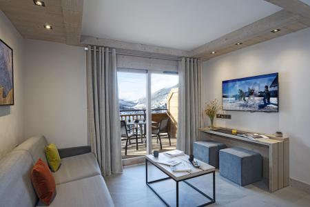 Rent in ski resort 3 room apartment 6 people (Prestige) - Résidence les Chalets de Joy - Le Grand Bornand - Living room