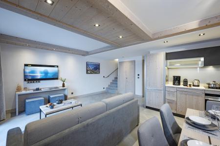 Rent in ski resort 3 room duplex apartment 6 people - Résidence les Chalets de Joy - Le Grand Bornand - Living room