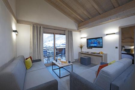 Location au ski Appartement 4 pièces 8 personnes - Résidence les Chalets de Joy - Le Grand Bornand - Séjour