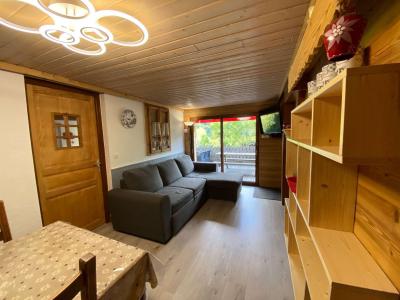 Ski verhuur Appartement 3 kamers 6 personen (850-10) - Résidence les Epinettes - Le Grand Bornand - Woonkamer