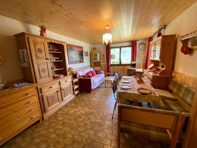 Ski verhuur Studio bergnis 4 personen (450-03) - Résidence les Flocons - Le Grand Bornand - Woonkamer