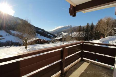 Ski verhuur Studio cabine 4 personen (0A) - Résidence les Mélèzes - Le Grand Bornand - Balkon