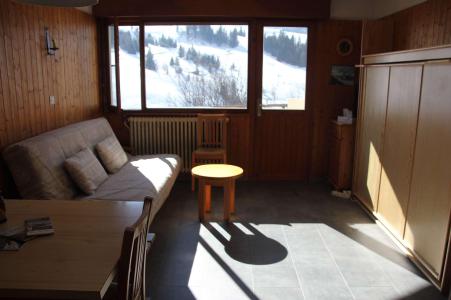 Ski verhuur Studio 4 personen (2D) - Résidence les Roches Fleuries - Le Grand Bornand - Woonkamer