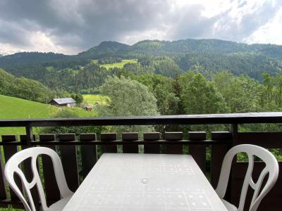 Skiverleih Studio Schlafnische 4 Personen (2B) - Résidence Perce Neige - Le Grand Bornand - Balkon