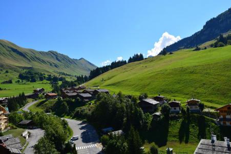 Skiverleih 2-Zimmer-Holzhütte für 6 Personen (003) - Résidence Perralpes - Le Grand Bornand - Balkon