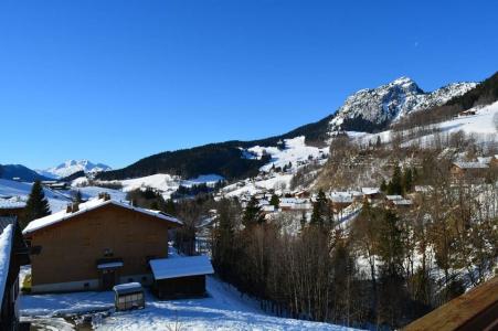 Skiverleih Wohnung 2 Mezzanine Zimmer 7 Leute (2F) - Résidence Piste Rouge A - Le Grand Bornand - Balkon