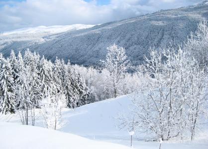 Ski verhuur VVF Les Monts Jura - Lélex - Buiten winter
