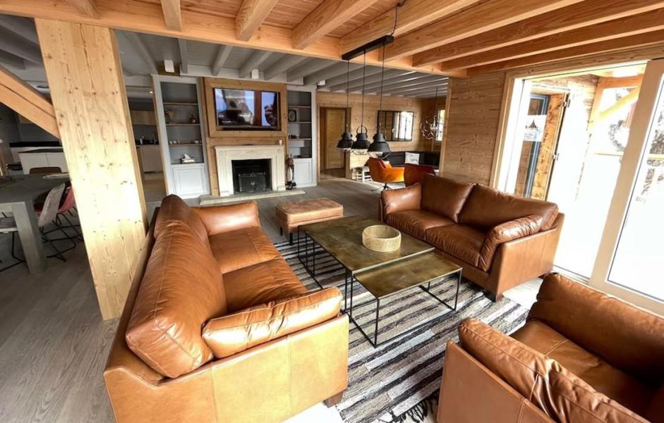 Rent in ski resort Chalet le Chabichou - Les 2 Alpes - Living room