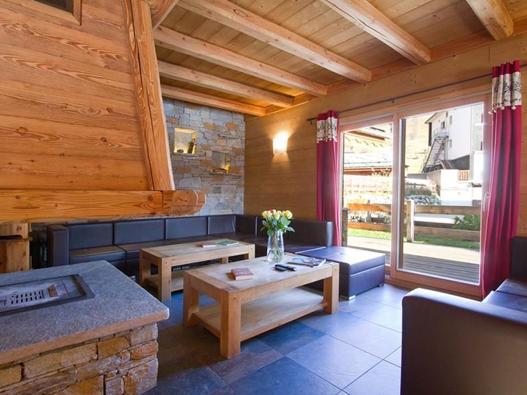 Rent in ski resort 7 room chalet 14 people - Chalet Le Panda - Les 2 Alpes - Living room