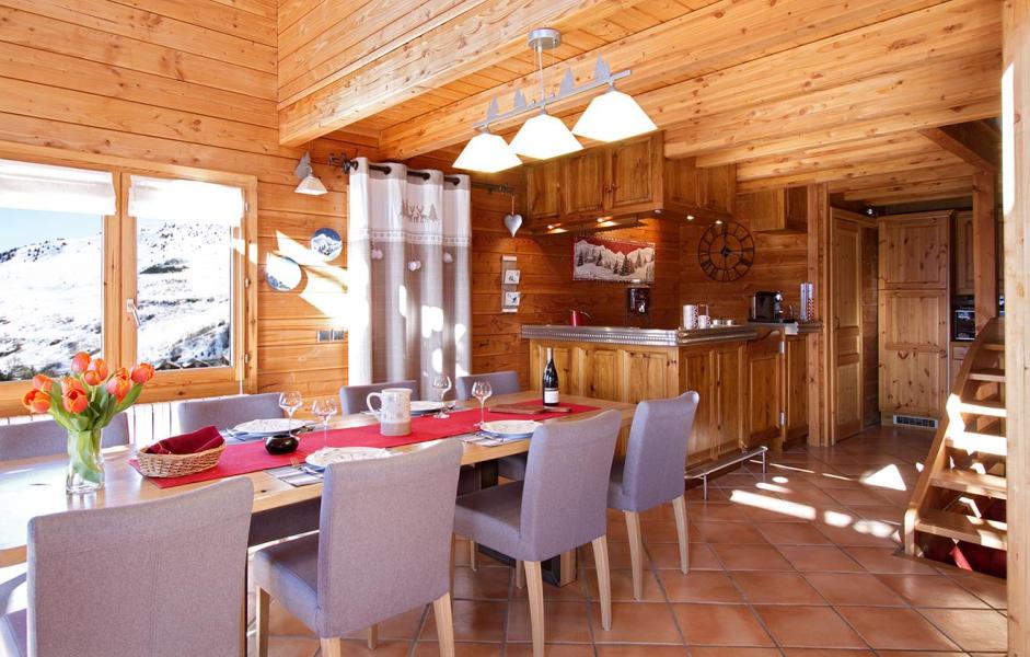 Rent in ski resort Chalet Le Panorama - Les 2 Alpes - Dining area