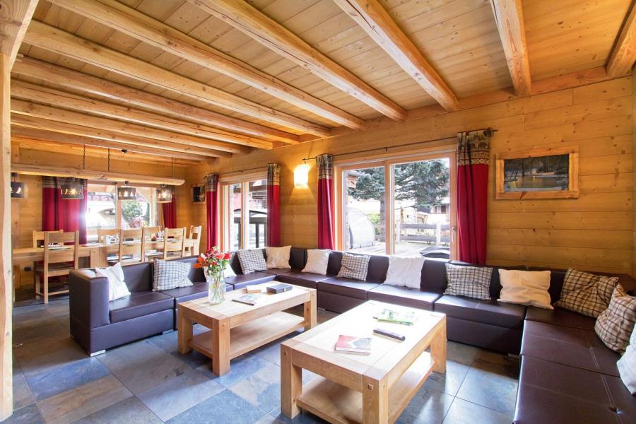 Skiverleih Chalet Le Renard Lodge - Les 2 Alpes - Wohnzimmer