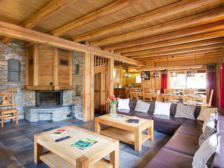 Rent in ski resort 7 room chalet 14 people - Chalet Le Telemark - Les 2 Alpes - Living room